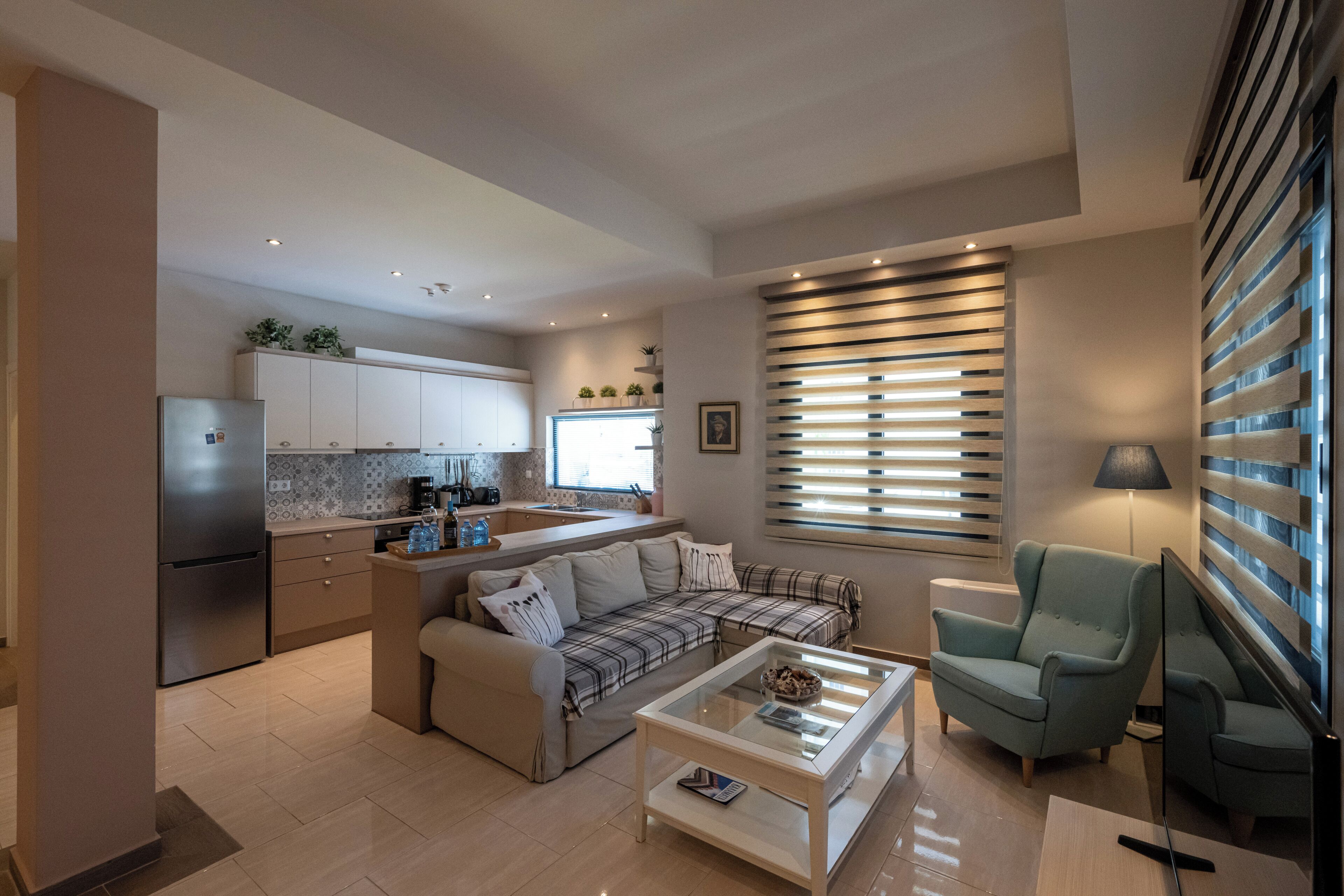 Apartamento Deluxe, 3 habitaciones, piscina privada, planta baja | 1 dormitorio, ropa de cama de alta calidad, sistema de insonorización