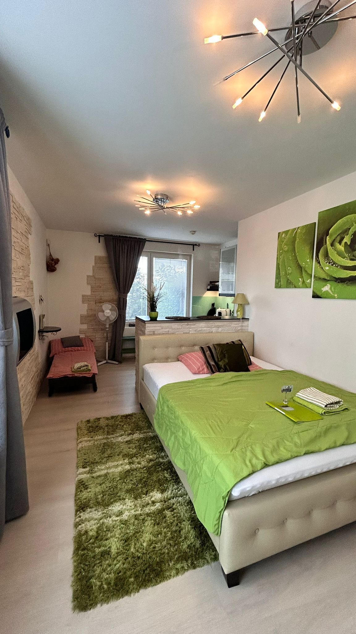 Design Studio, 1 Queen Bed with Sofa bed, Terrace, Ground Floor | Living area
