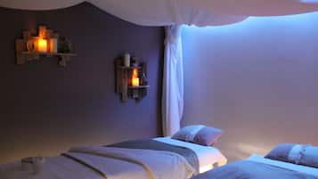 Couples treatment rooms, hot stone massages, deep-tissue massages