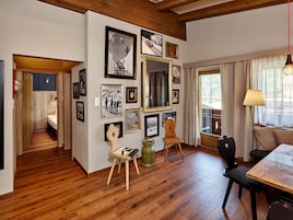 Apartment, 2 Bedrooms (Top 3) (excluding cleaning fee 150 Euro) | Living area | Flat-screen TV