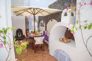Villa, 4 Bedrooms, Jetted Tub | Terrace/patio - Lydia Luxury Villa (Santorini)