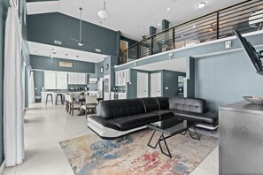 8 Bedroom Willow Suite, Oceanfront | Living area | Flat-screen TV - Bali Bay Resort (Myrtle Beach)