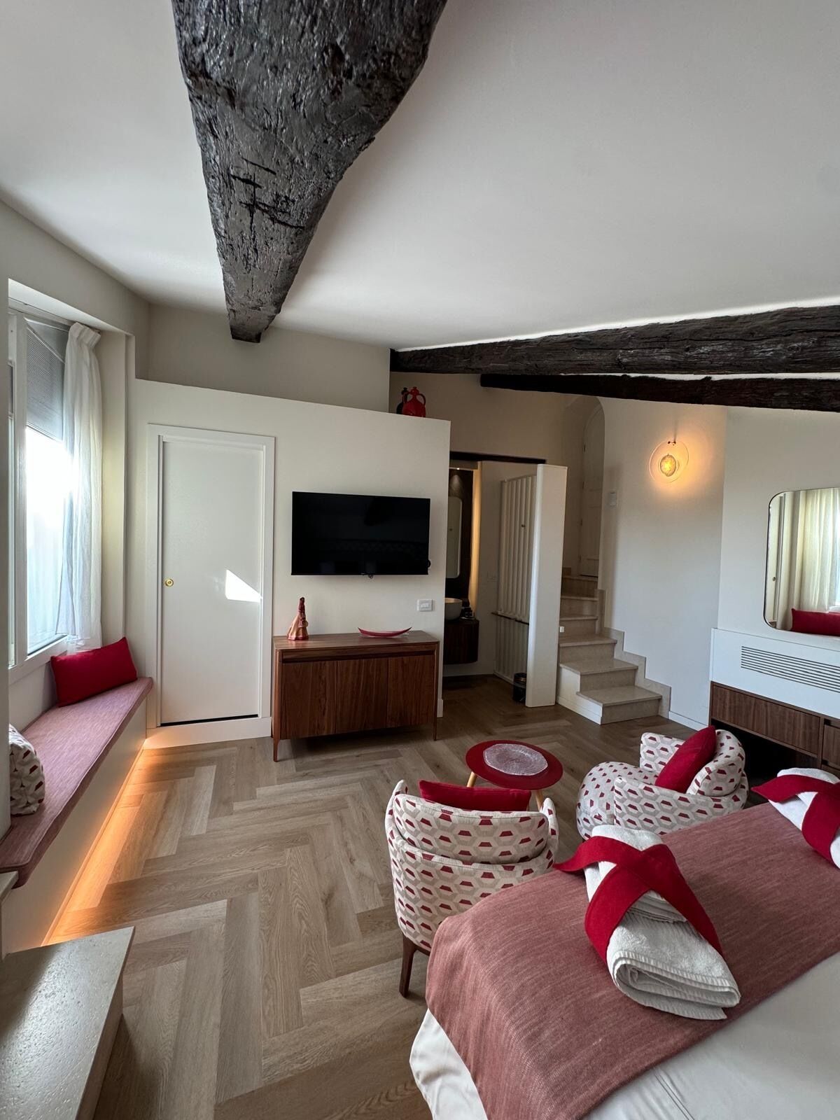 Camera Deluxe con Balcone o Finestre Vista Mare, al Primo o Terzo Piano | Italienske Frette-laken, sengetøy av topp kvalitet og minibar