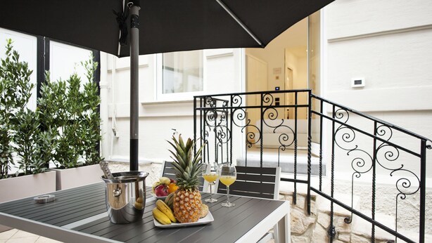 Dobbeltrom – superior, terrasse | Terrasse/patio