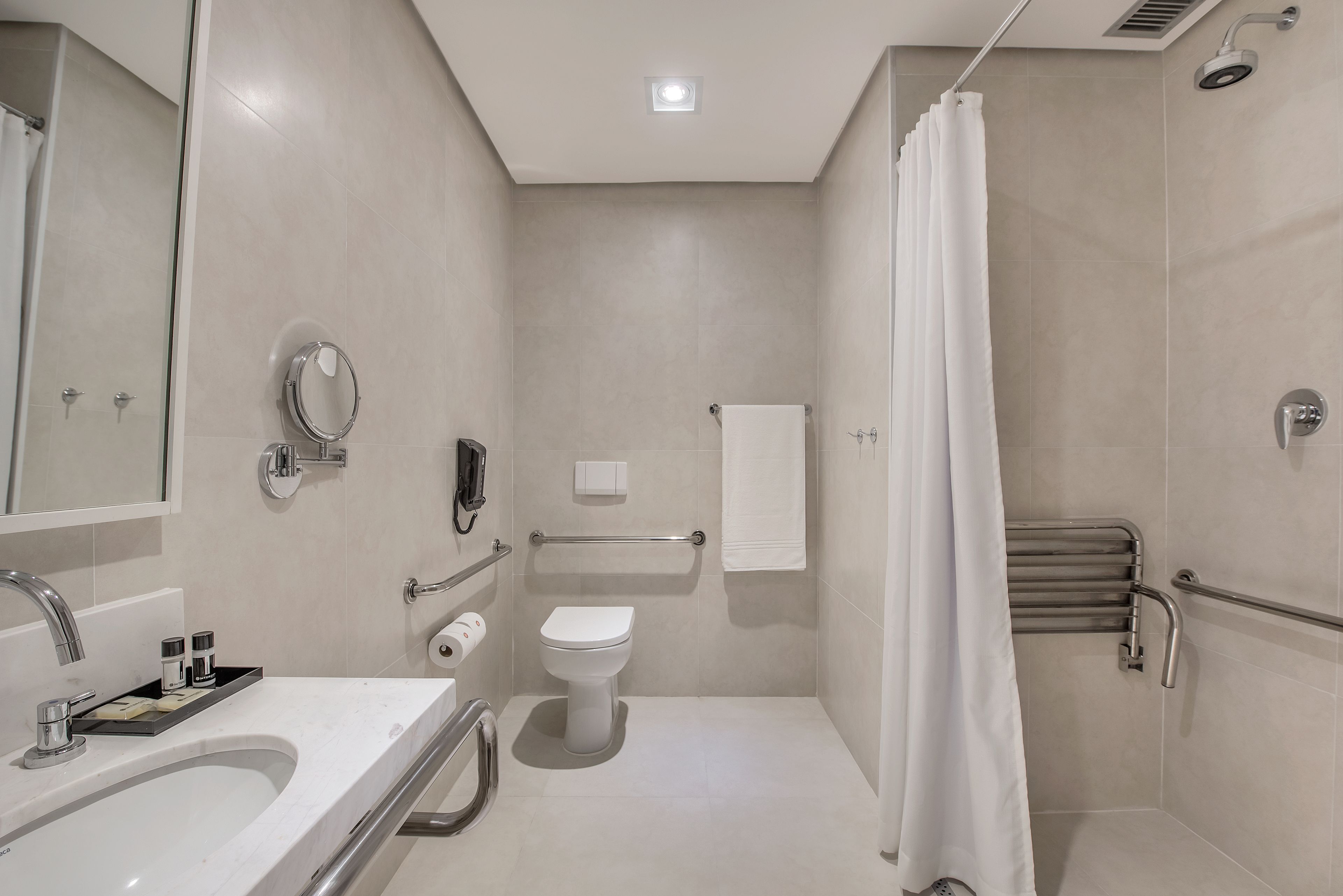 standard pwd disability access triple - 1 double bed and 1 single bed | bathroom | shower, free toiletries, hair dryer, towels