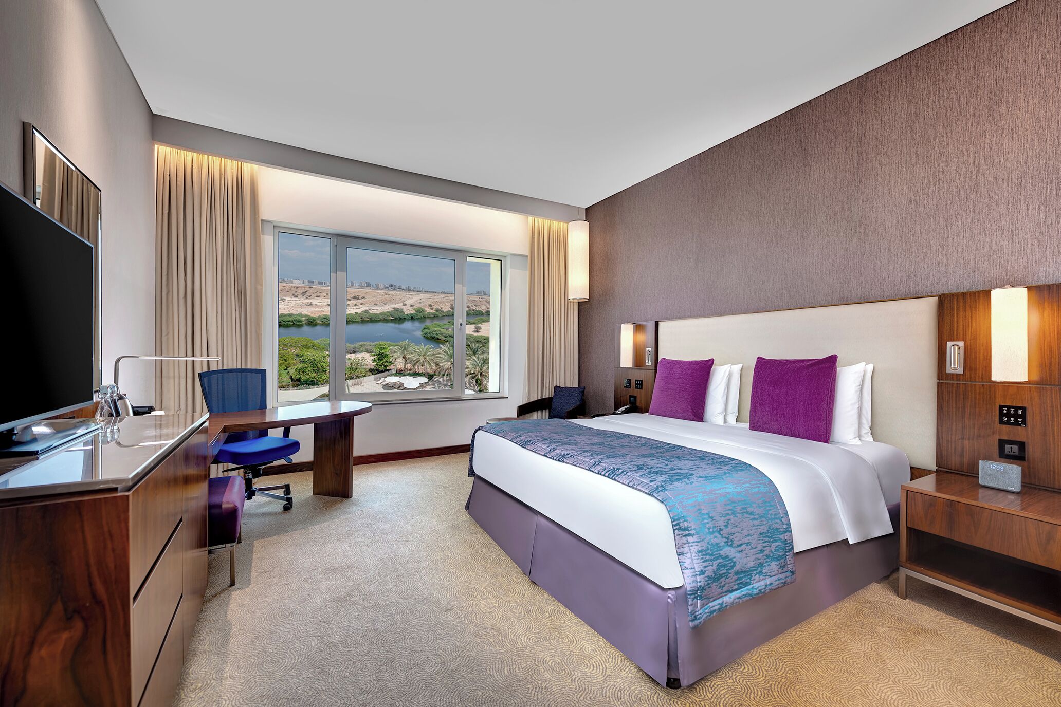 1 bedroom, down comforters, memory foam beds, minibar