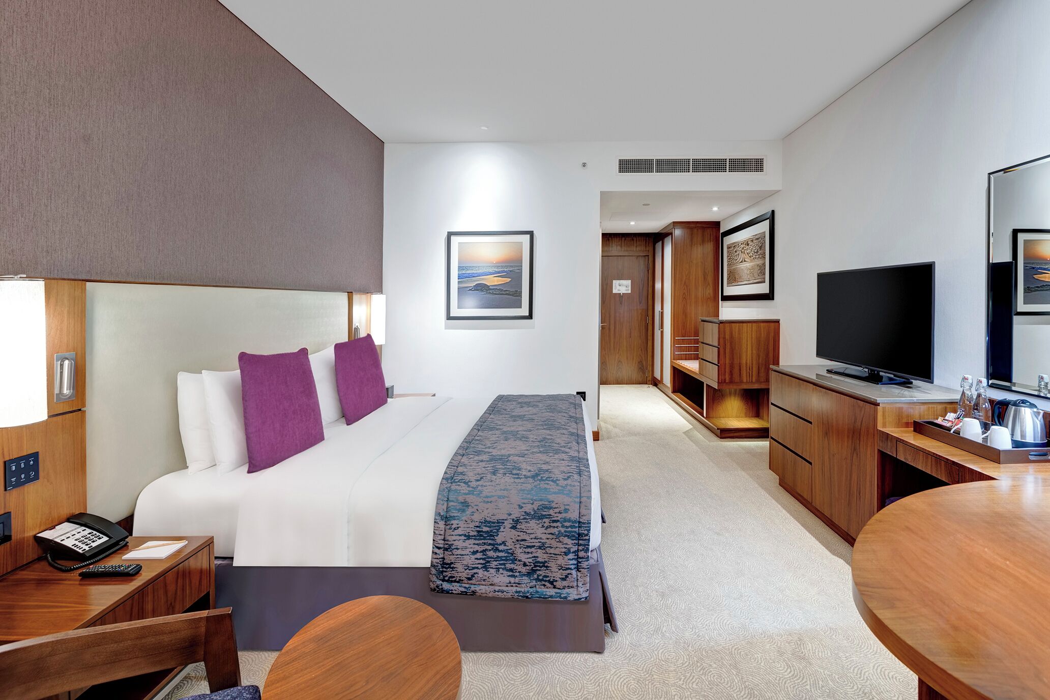 1 bedroom, down comforters, memory foam beds, minibar