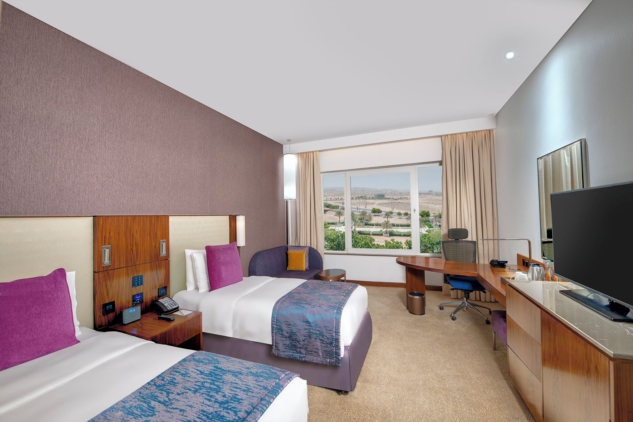 Standard Room, 2 Twin Beds, Mountain View | 1 bedroom, down comforters, memory foam beds, minibar