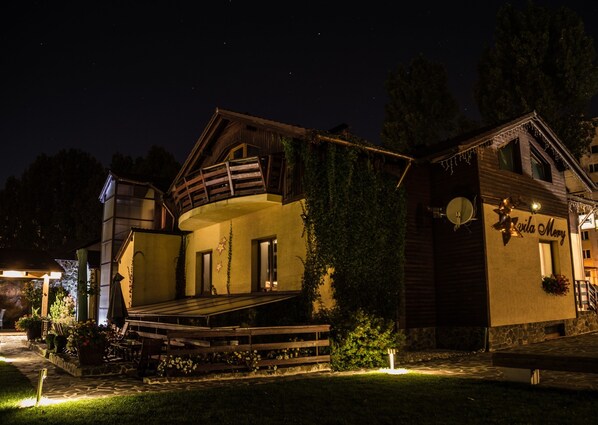 Front of property – evening/night
