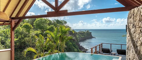 Quarto premium, vista para o oceano | Terraço/pátio