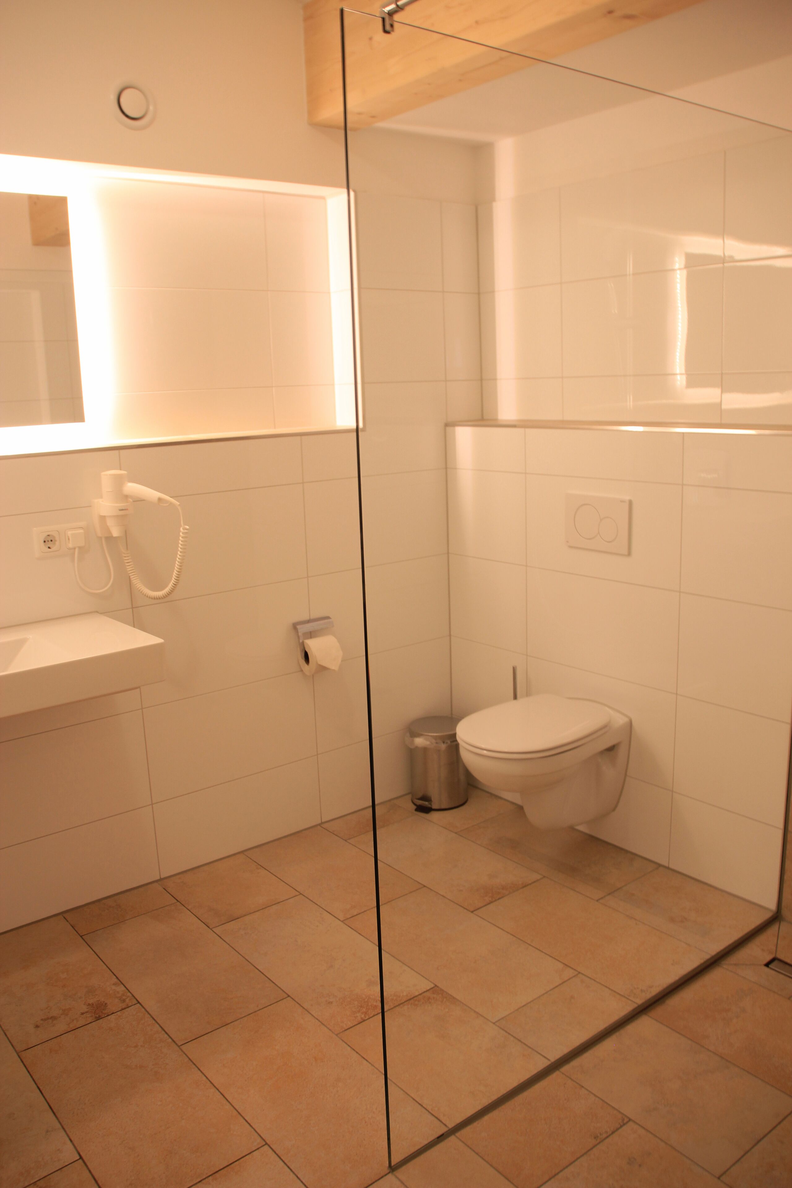 deluxe quadruple room | bathroom | shower, free toiletries, hair dryer, towels