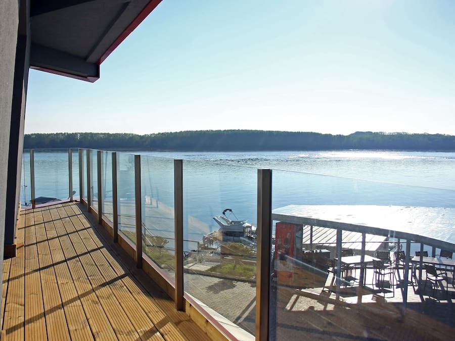 Deluxe-værelse med dobbeltseng eller 2 enkeltsenge - balkon - udsigt til flod | Balkon