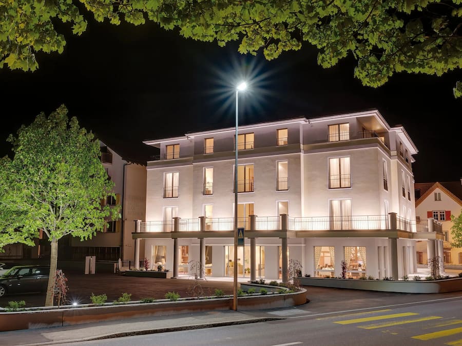 Front of property – evening/night