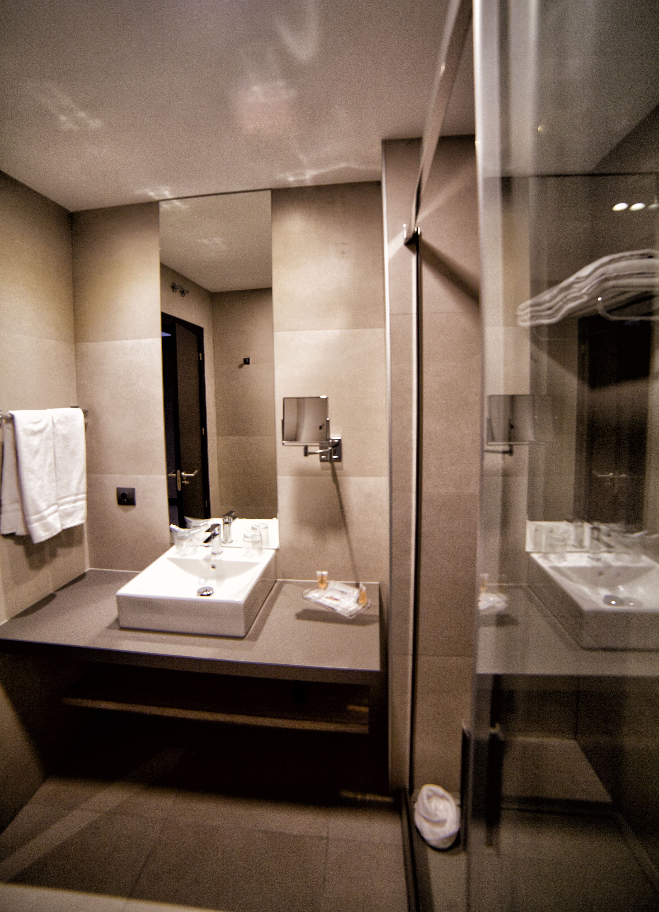 free toiletries, hair dryer, towels