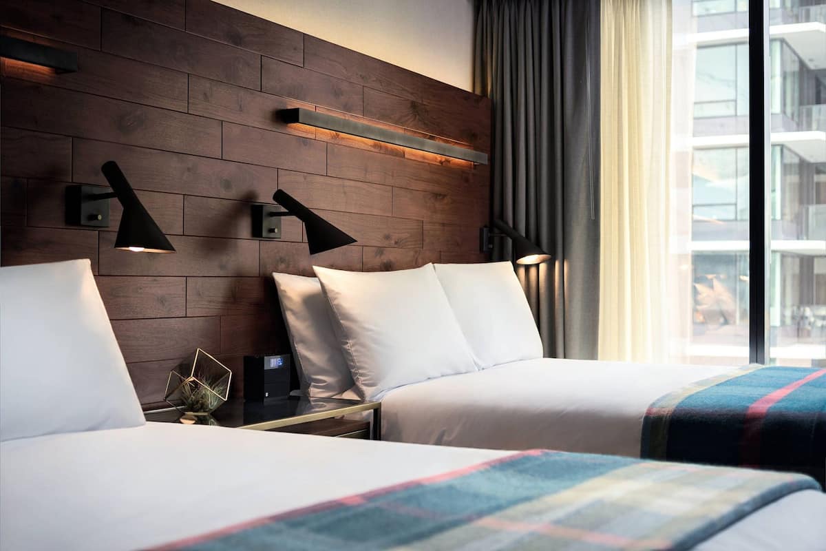 Hypo-allergenic bedding, in-room safe, desk, laptop workspace