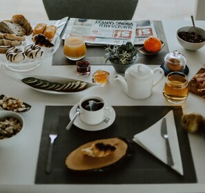 Daily buffet breakfast (EUR 10 per person)