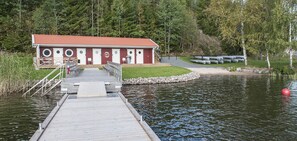 Privat strand i nærheden