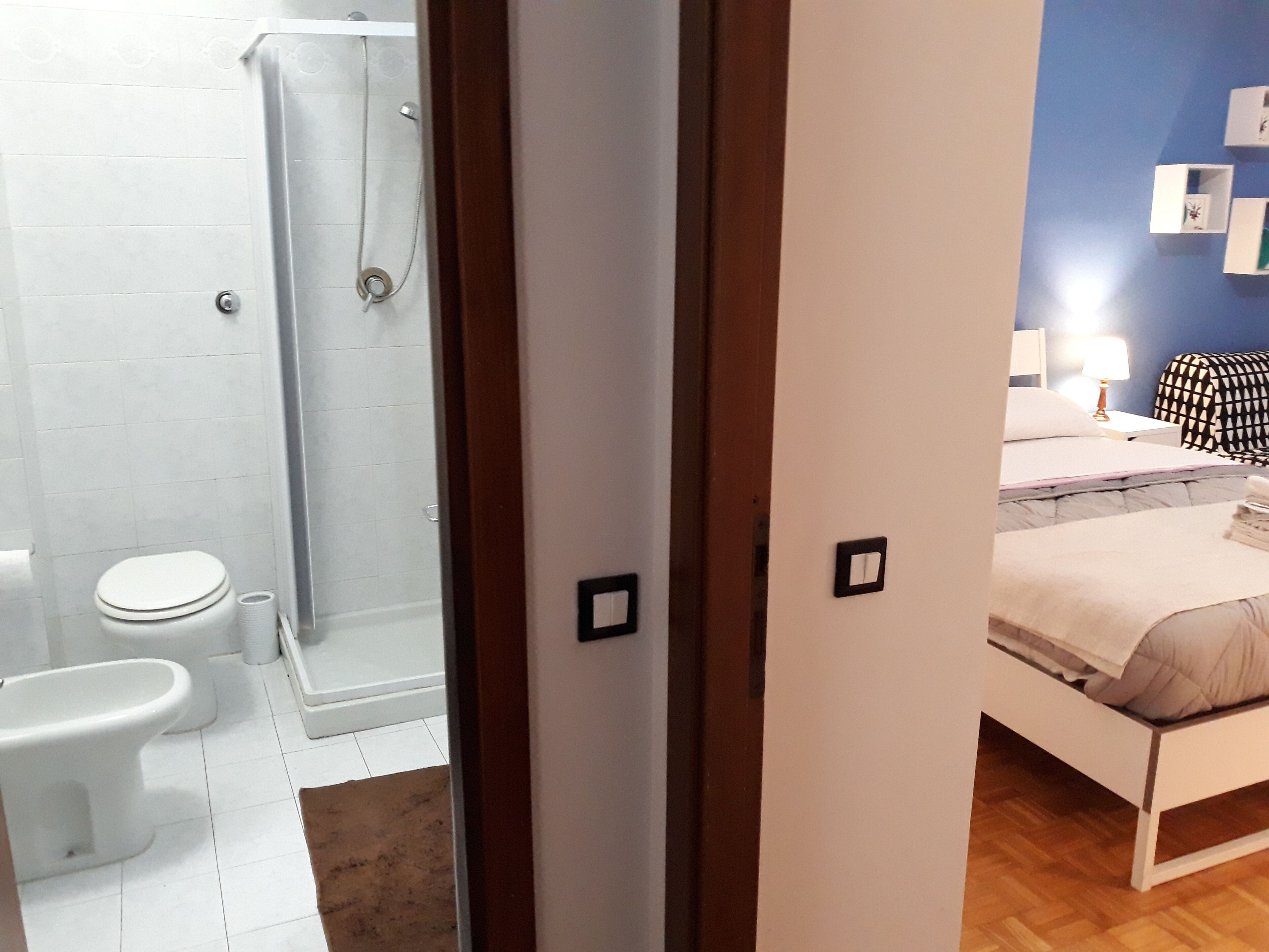 Free toiletries, hair dryer, bidet, towels