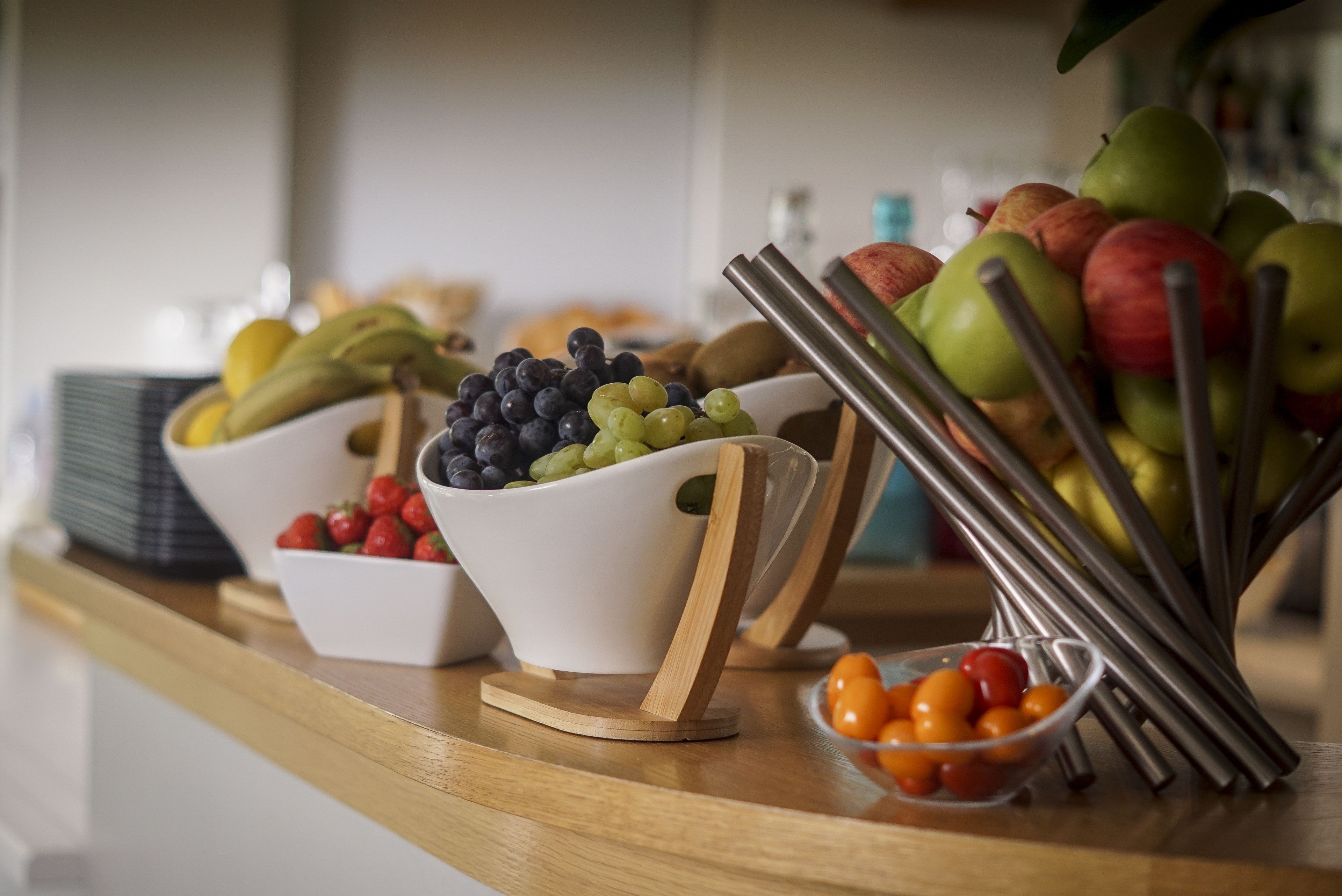 daily buffet breakfast for a fee