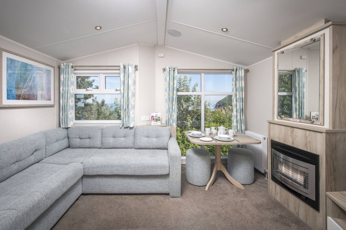 2 Bedroom Platinum Caravan | Living area | TV
