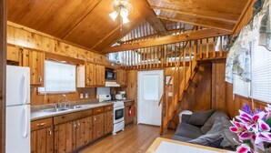 豪華小屋, 2 間臥室, 廚房 (Lodge Sleeps 8, No Pets) | 私人廚房