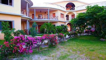 Outdoor banquet area