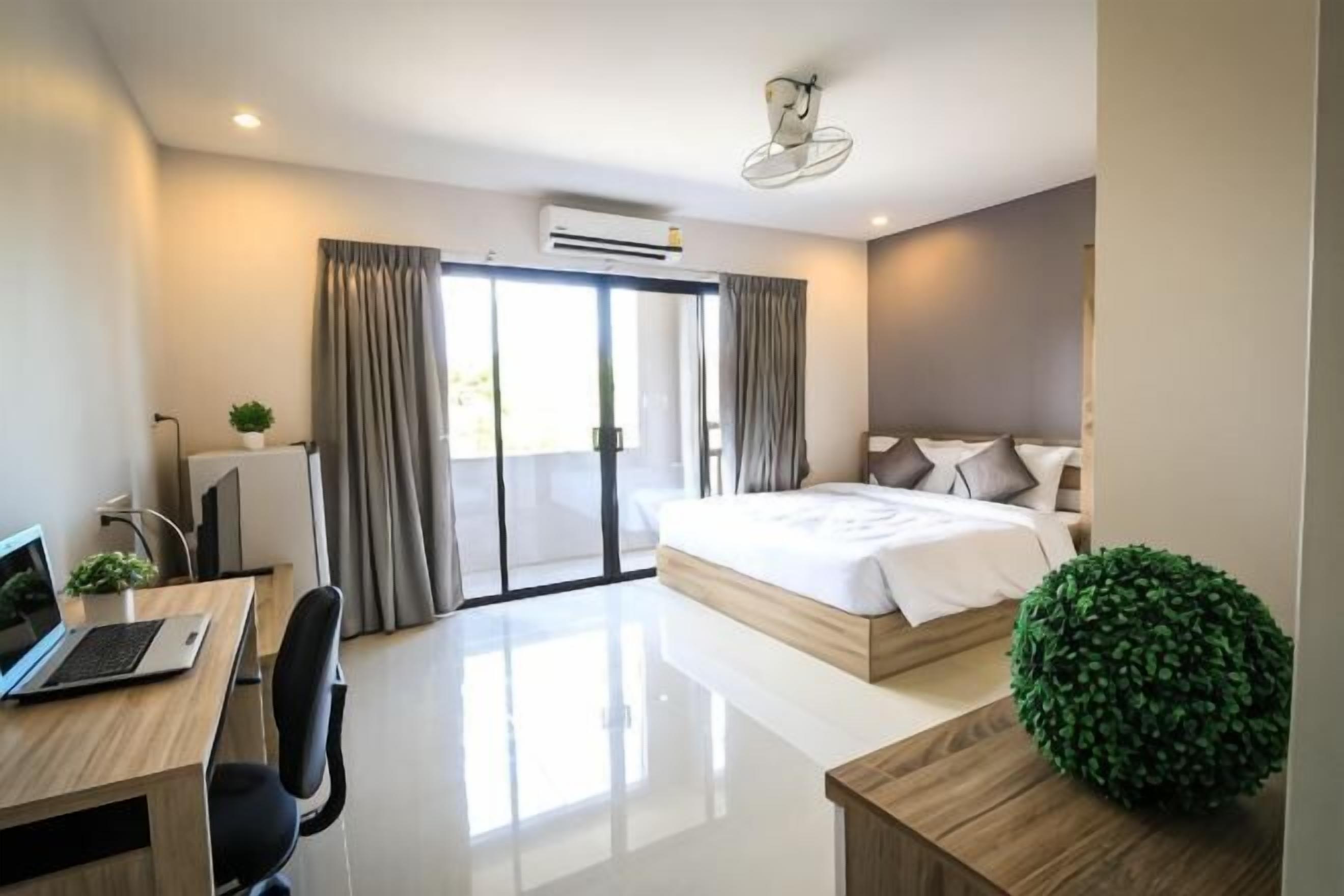 โต๊ะทำงาน, ห้องเก็บเสียง, Wi-Fi ฟรี, ผ้าปูที่นอน