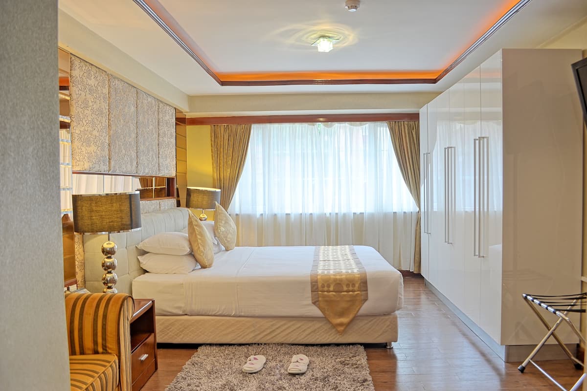 1 slaapkamer, lakens van Egyptisch katoen, luxe beddengoed