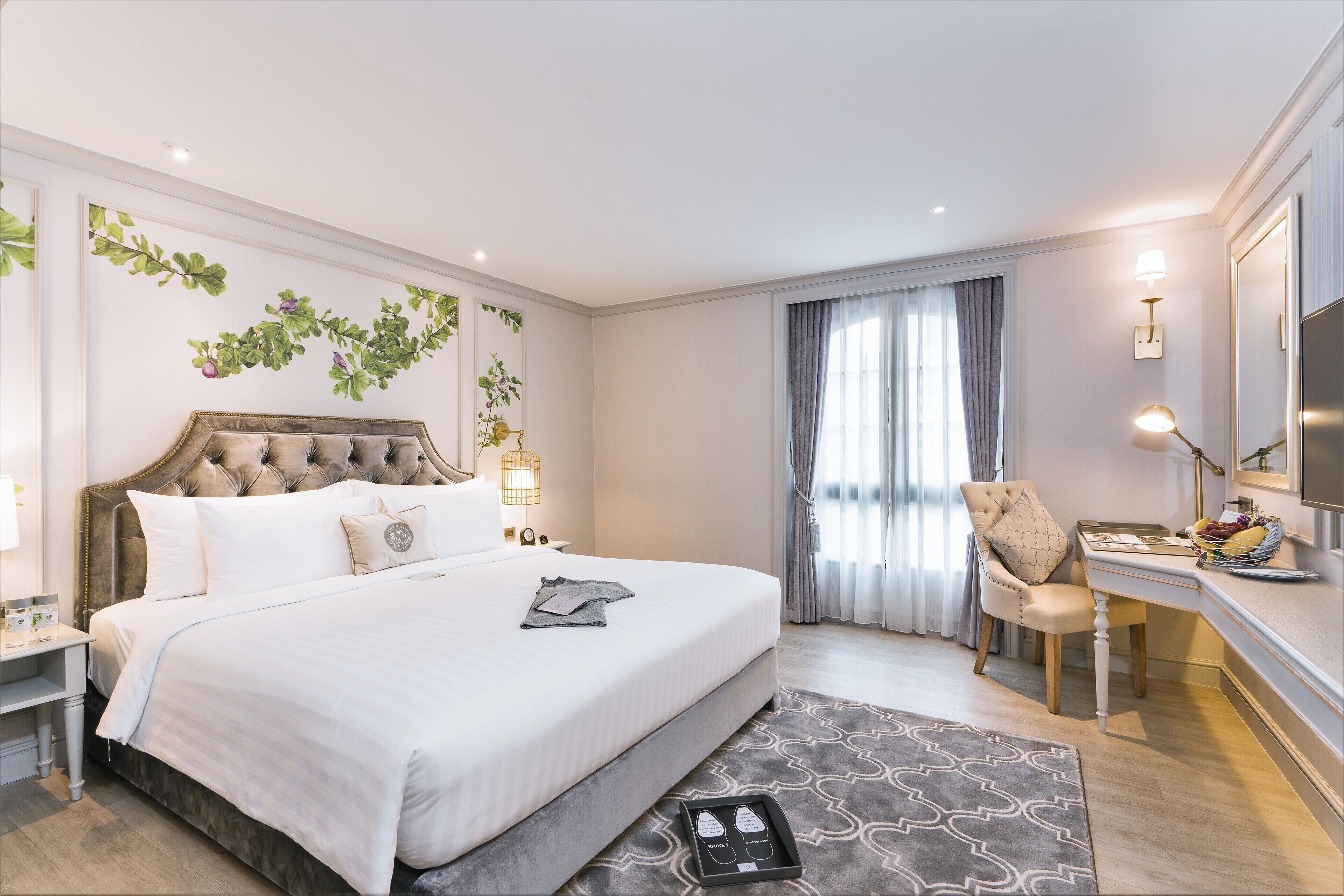 Minibar, in-room safe, desk, blackout curtains