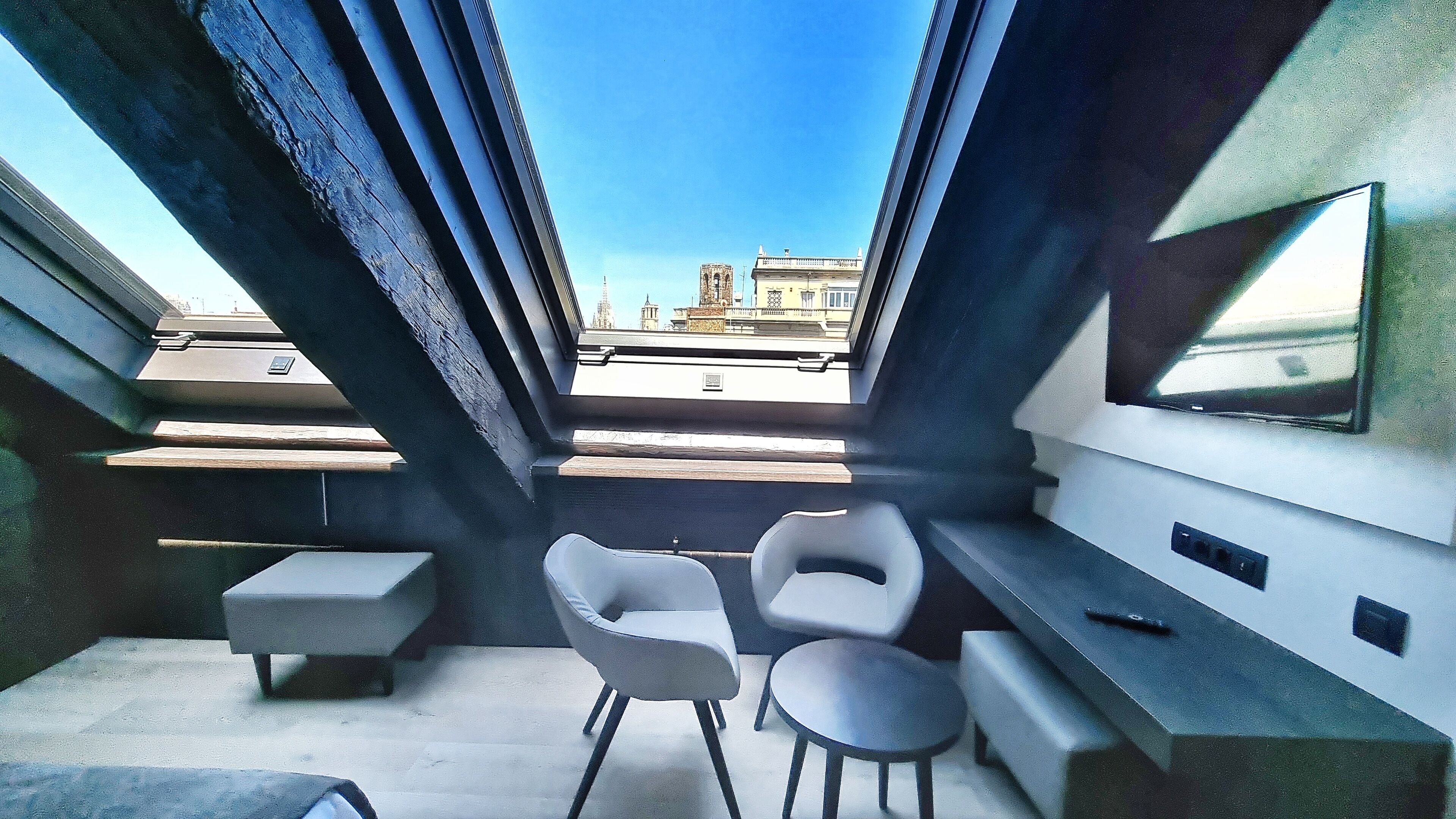 double penthouse | in-room safe, desk, laptop workspace, blackout curtains