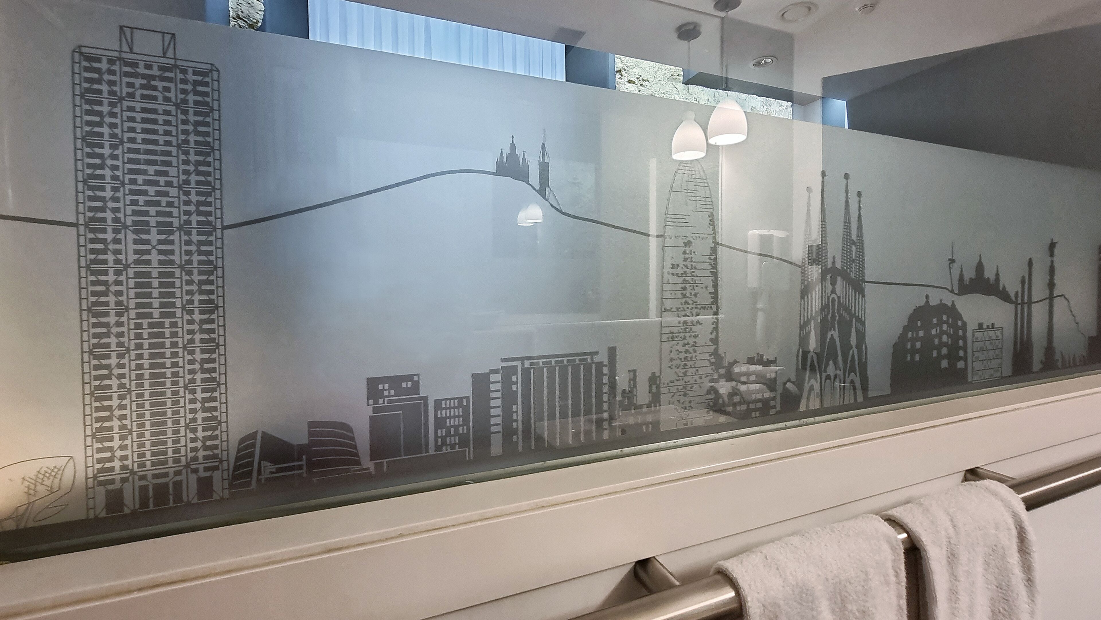 double exterior comfort room with square/street view | in-room safe, desk, laptop workspace, blackout curtains