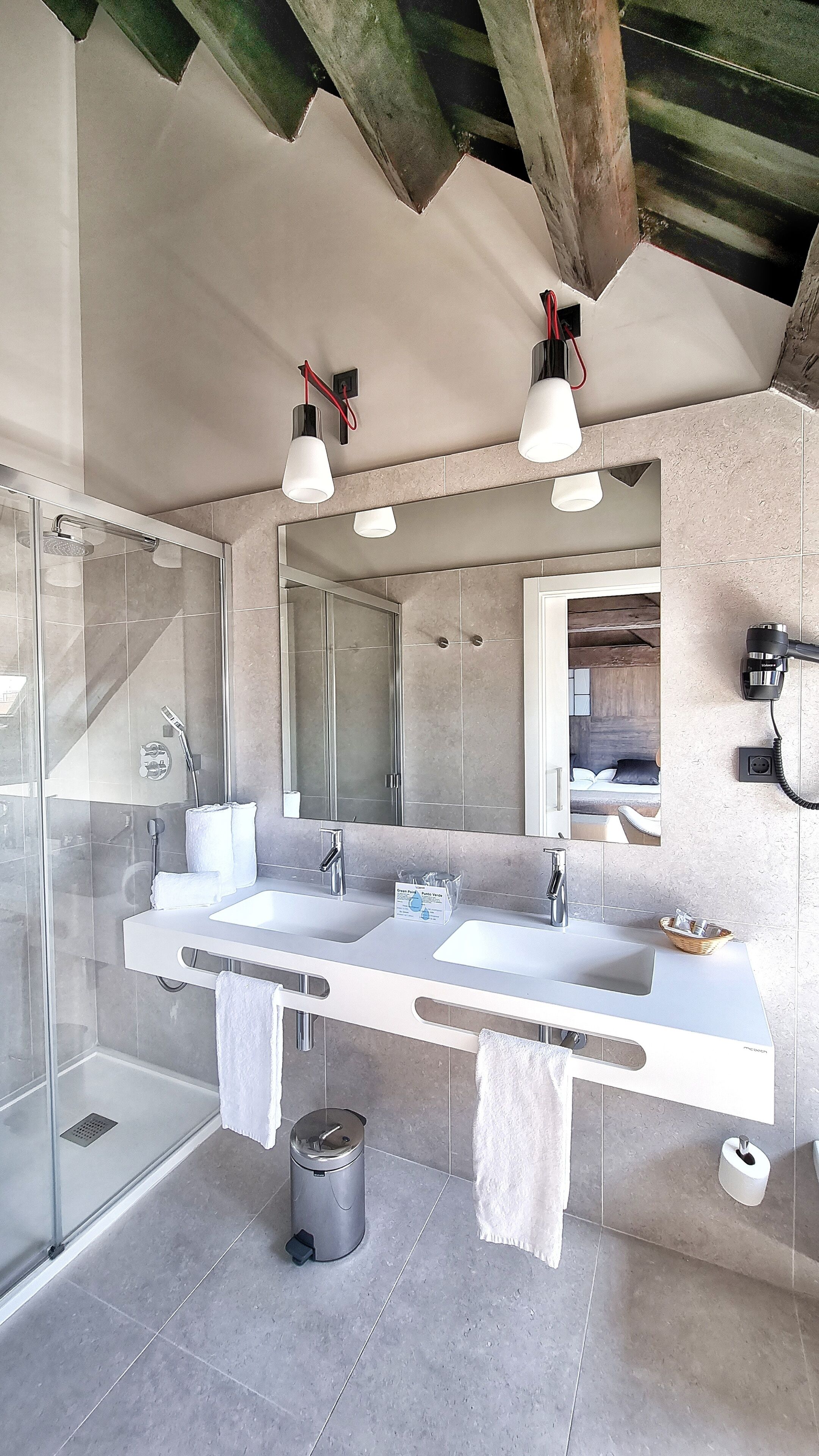 triple penthouse | bathroom | shower, free toiletries, hair dryer, towels