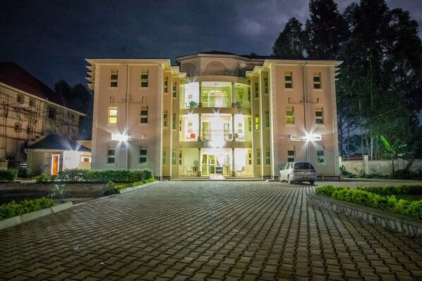Front of property – evening/night