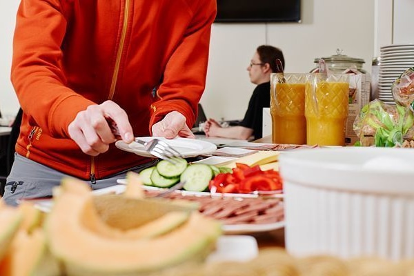 Kontinental frokost er inkludert