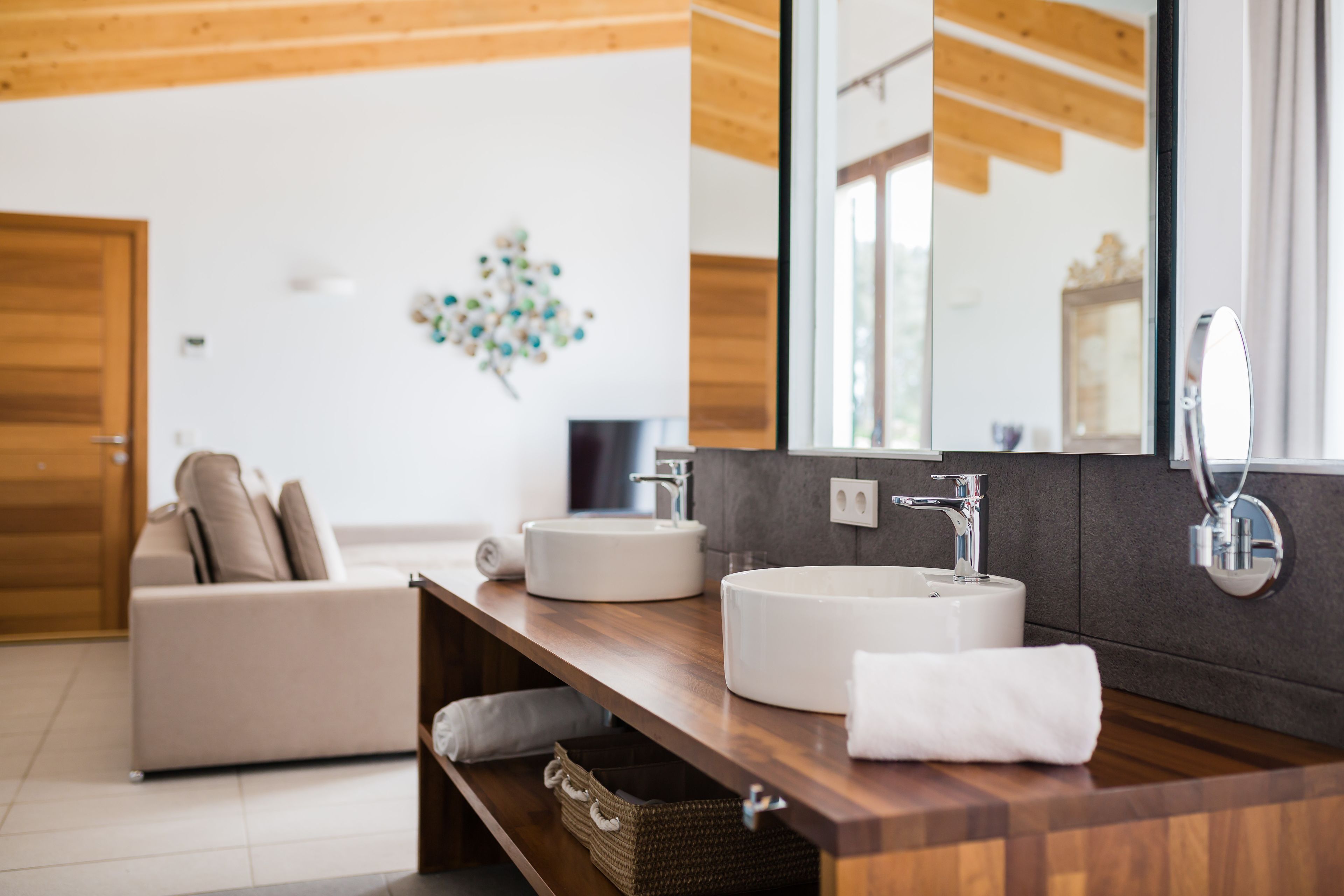 superior suite | bathroom | free toiletries, hair dryer, bathrobes, slippers