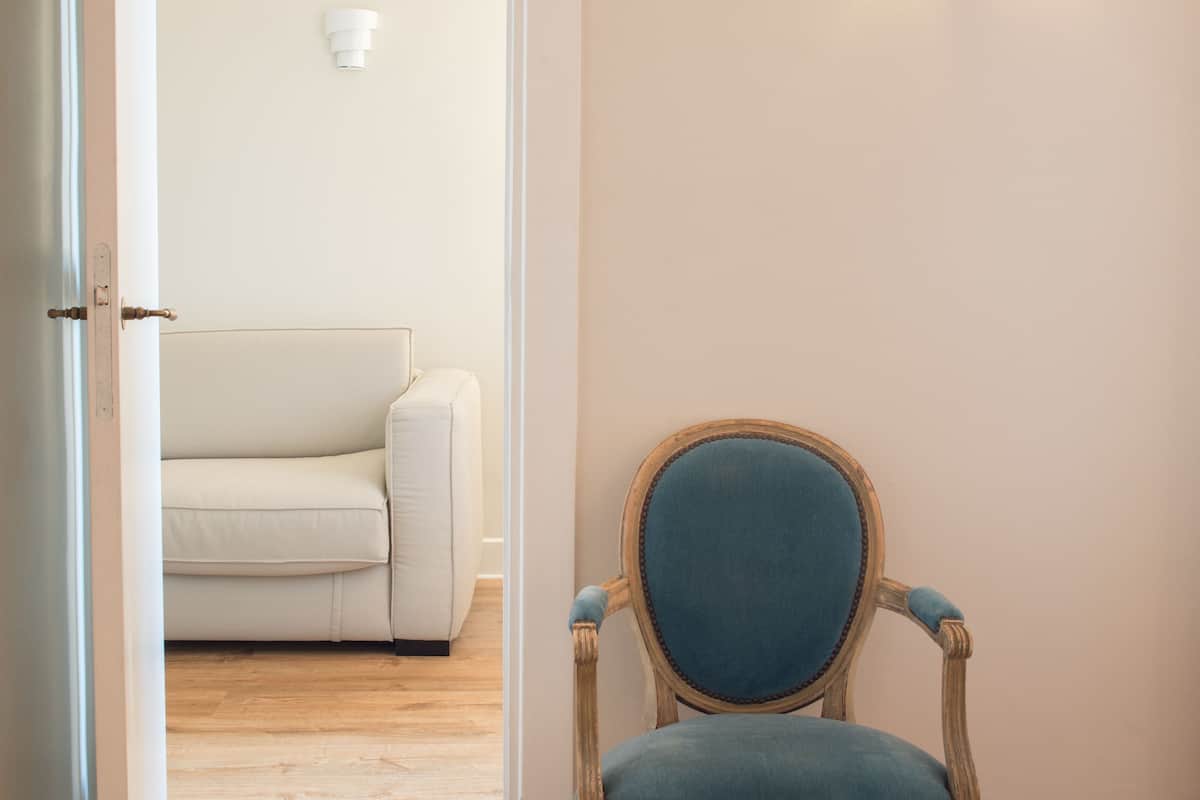 family room, 1 queen bed with sofa bed | living area | 102-cm tv with digital channels