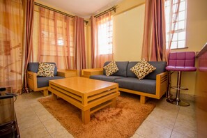 Apartment, 1 Bedroom | Living area