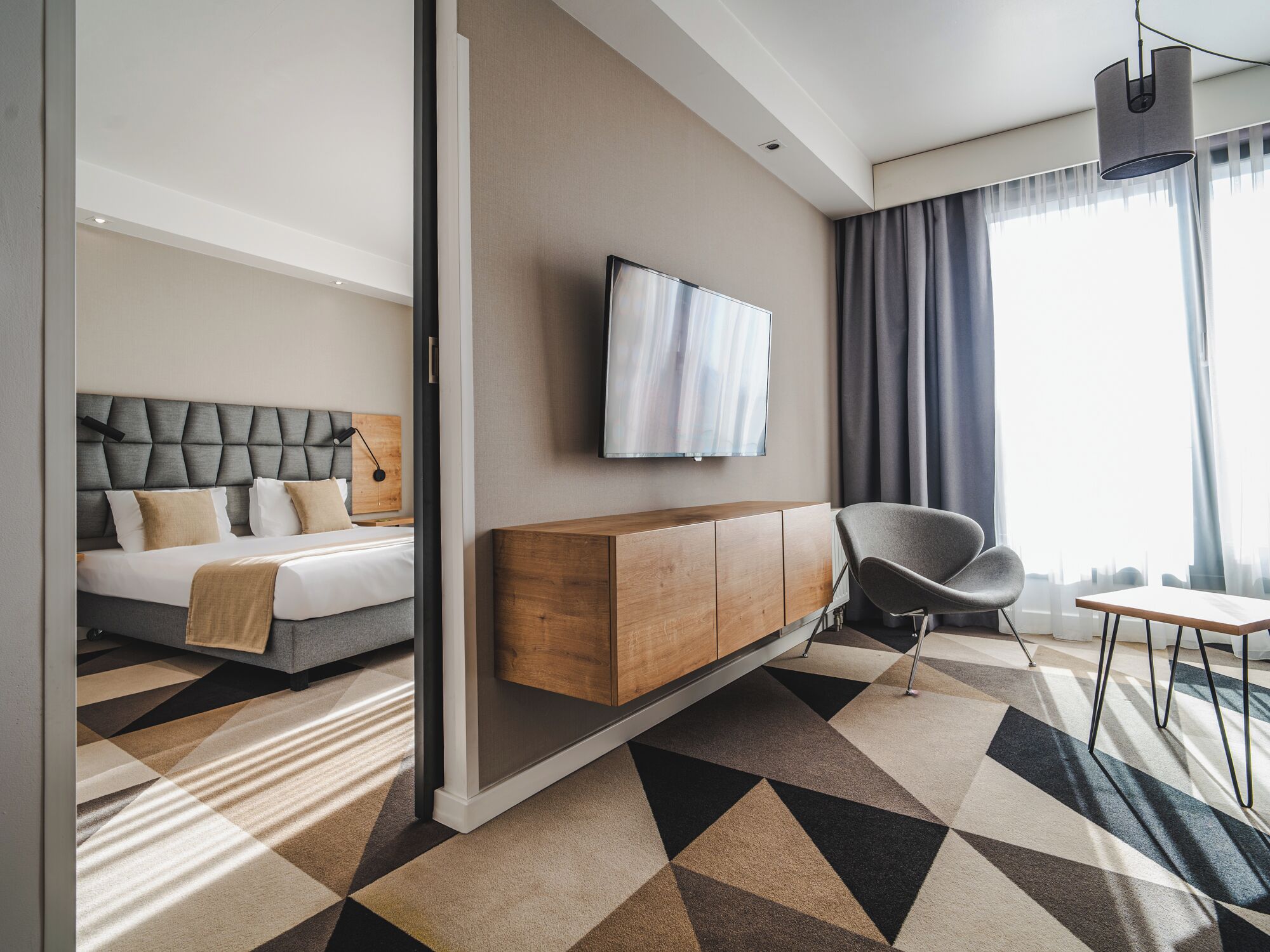 Superior Suite, 1 King Bed with Sofa bed (optional Kitchenette) | Premium bedding, desk, soundproofing, iron/ironing board