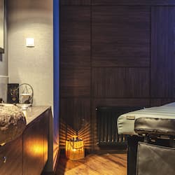 Steam room, body treatments, hot stone massages, body scrubs, facials