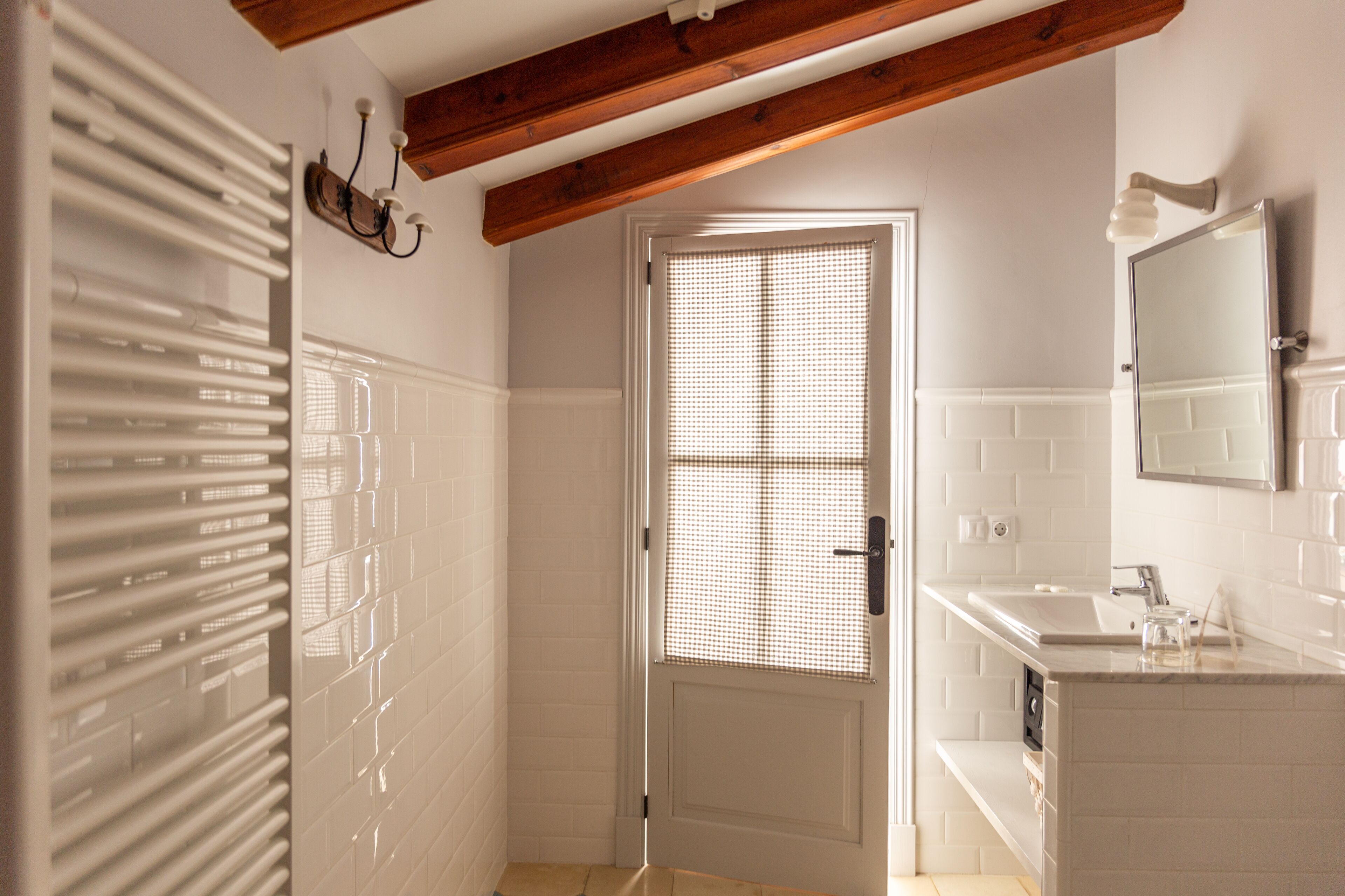 family double room, garden view | bathroom | free toiletries, hair dryer, towels