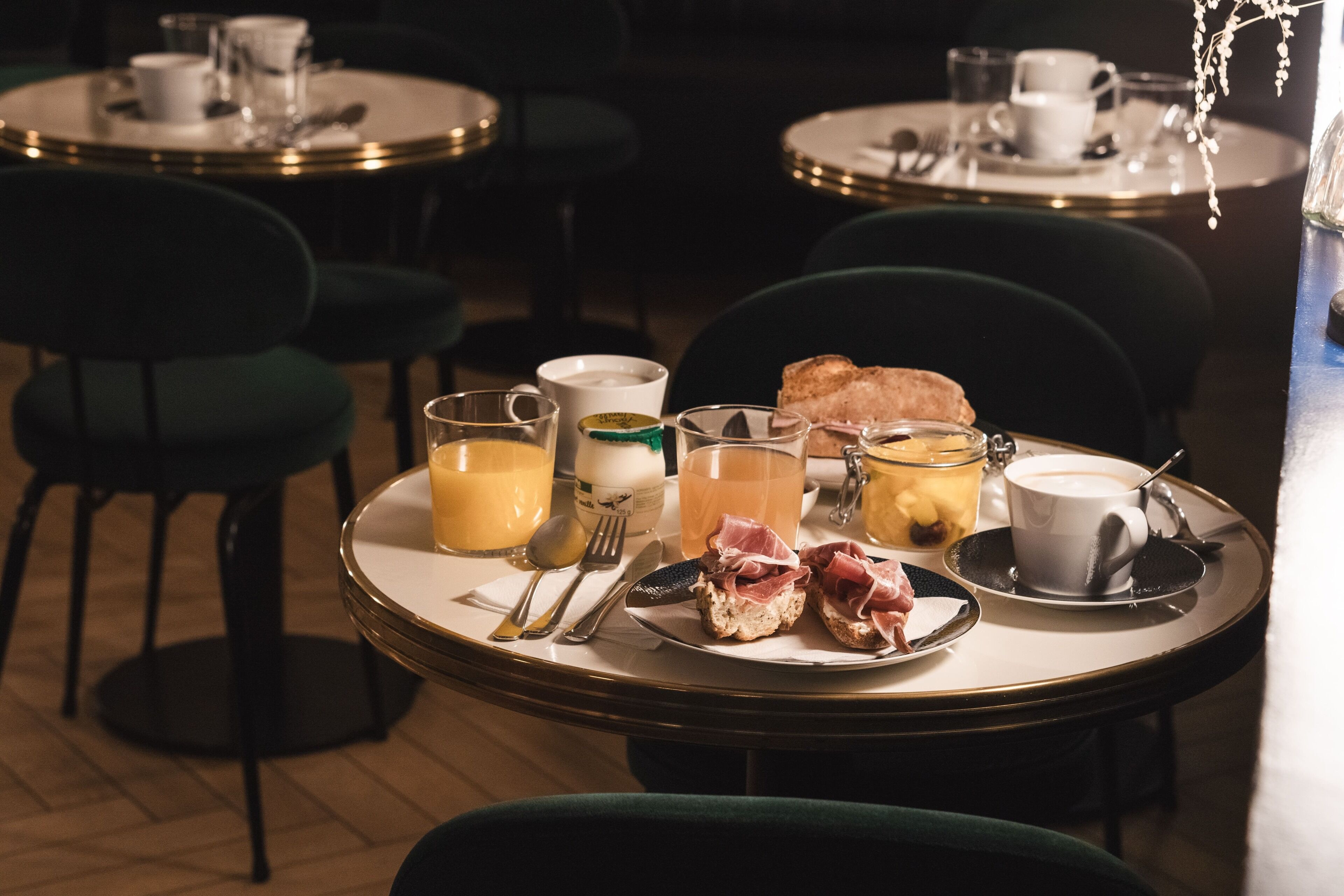 daily buffet breakfast (eur 15 per person)