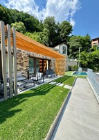 Suite Deluxe, vistas al lago | Terraza o patio