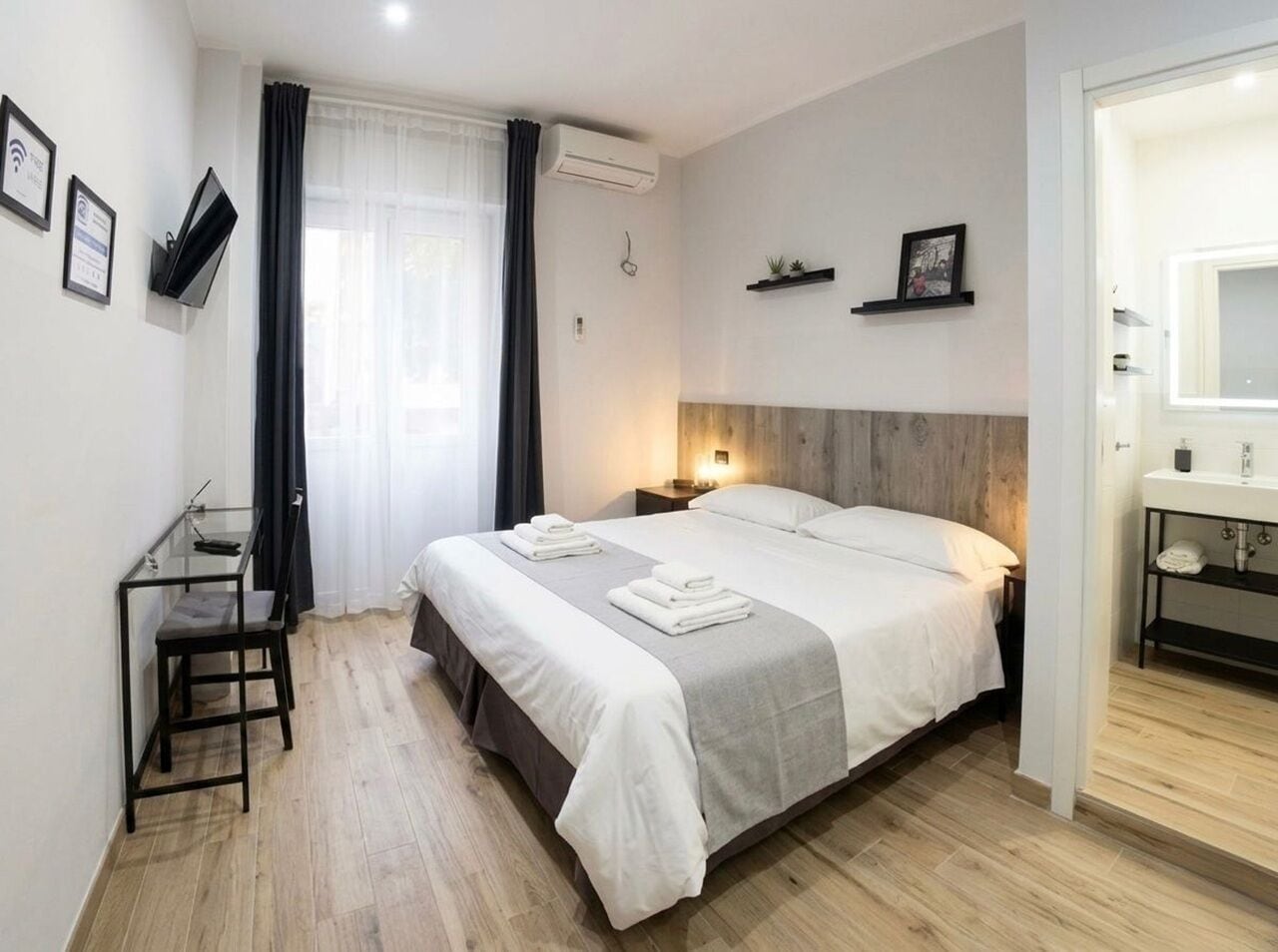 Premium bedding, down duvets, memory-foam beds, minibar