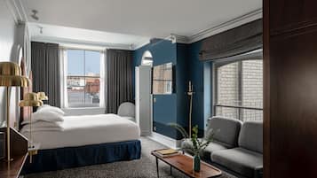 Habitación ejecutiva (Henrietta) | Sábanas de algodón egipcio, ropa de cama de alta calidad y minibar