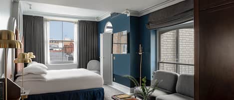 Chambre Exécutive (Henrietta) | Draps en coton égyptien, literie de qualité supérieure, minibar