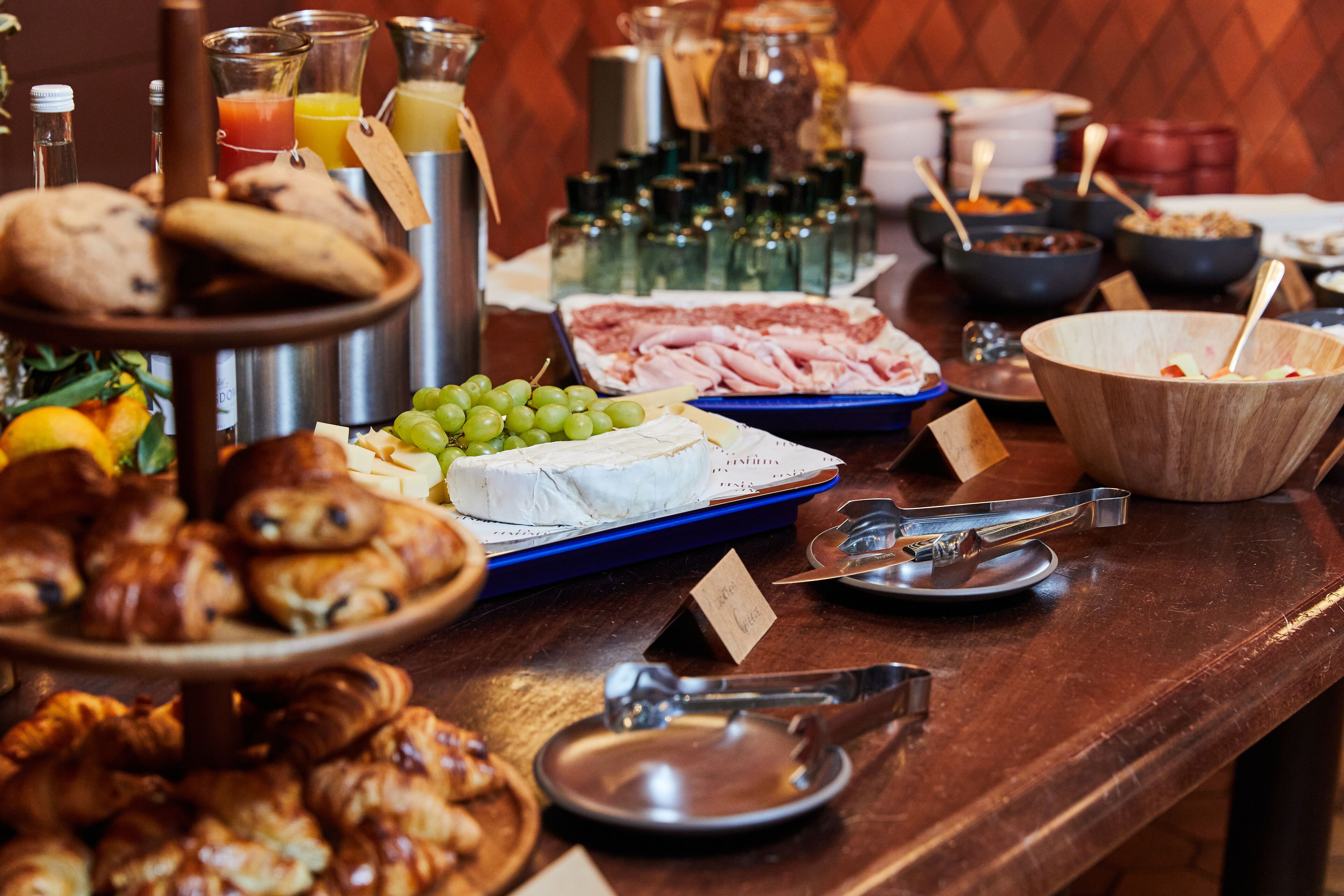 daily buffet breakfast (gbp 24 per person)