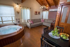 Premium Large Chalet | Private spa tub - Sea of Galilee Panoramic View (Ramot)