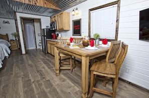 Deluxe Suite, 2 Queen Beds | Private kitchen | Fridge, microwave, coffee/tea maker, electric kettle