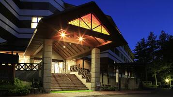 Front of property - evening/night