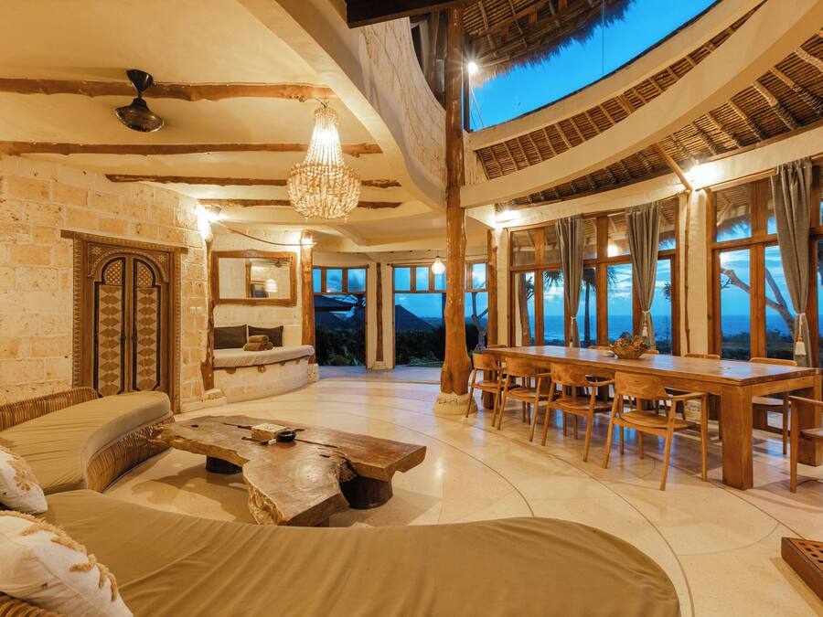 Three-Bedroom Villa with Private Pool and Sea View | Living area